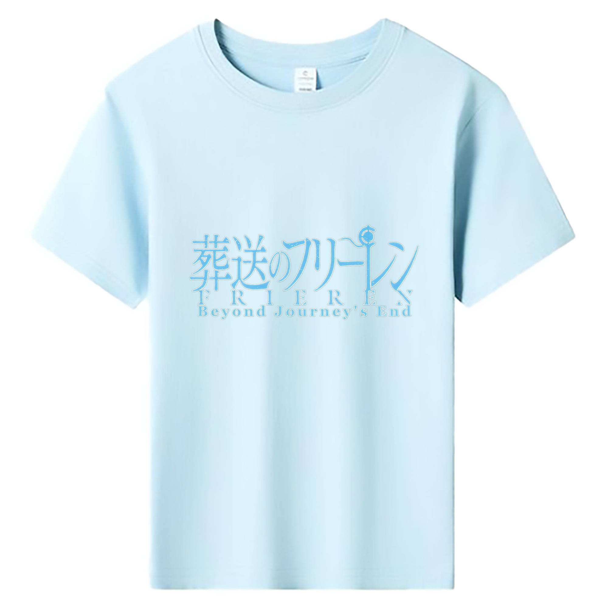 （画像用） 葬送のフリーレン Frieren 綿100％キッズTシャツ（フロントプリント）